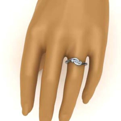 #ad Diamond Engagement Ring IGI GIA Lab Created Oval 18K White Gold 0.80 Carat 5 6 7 $888.42