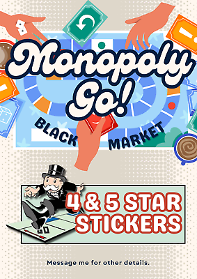 #ad Monopoly GO 4 5 Star ⭐ Sticker Card ⚡FAST DELIVERY⚡ Read Description $999.00