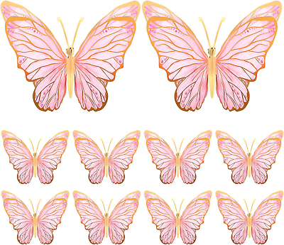 #ad 10 Pieces Butterfly Centerpieces for Tables Butterfly Party Decorations Butterfl $29.74