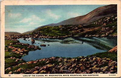 #ad Postcard Vtg New Hampshire Lake Of The Clouds Mt Washington White Mountains $3.59