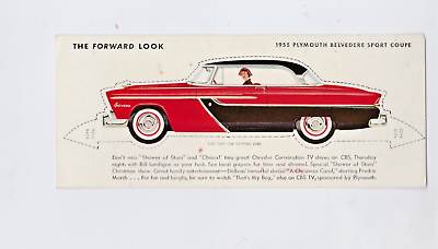 #ad The Forward Look 1955 Plymouth Belevedre Sport Coupe $10.98