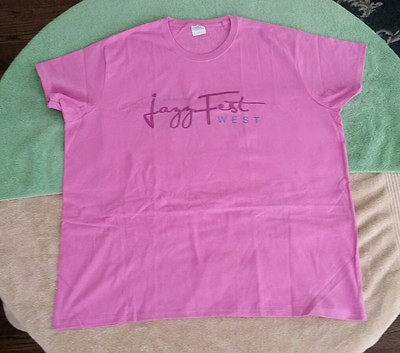 #ad 2010 Jazz Fest West San Dimas CA T Shirt Size 2XL Fuscia Pink Music Festival $17.95