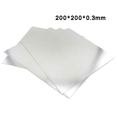 #ad Thin Sheet Aluminium Sheet Plate Metal Panel Pure Aluminum Sheet 200×200×0.3mm $9.79