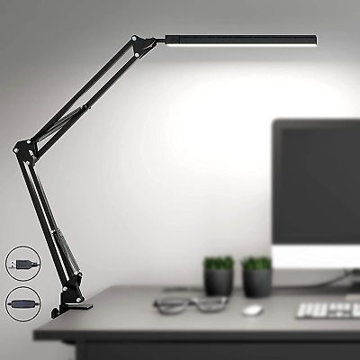 #ad Desk Lamp for Home Office LED Desk Light 3 Color Modes X 10 Brightness Le... $32.99