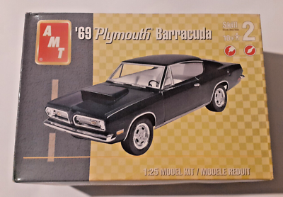 #ad VINTAGE AMT #x27;69 Plymouth Barracuda Model Kit 1 :25 #38516 UNBUILT NEW $29.99