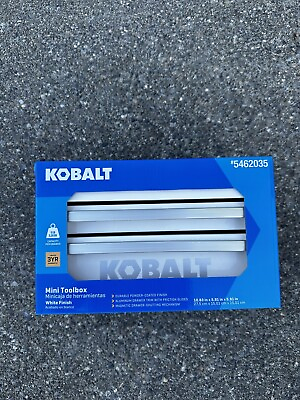#ad Kobalt Mini Tool Box 25th Anniversary White Steel 5462035 Brand New Fast Ship 🚀 $35.49