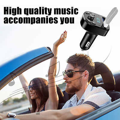 #ad Car Bluetooth FM Transmitter MP3 Modulator Player Wireless Audio Receiver USB D $4.99