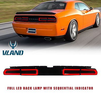 #ad Pair Smoke LED Tail Light For 2008 2014 Dodge Challenger Sequential Turn Signal $589.99
