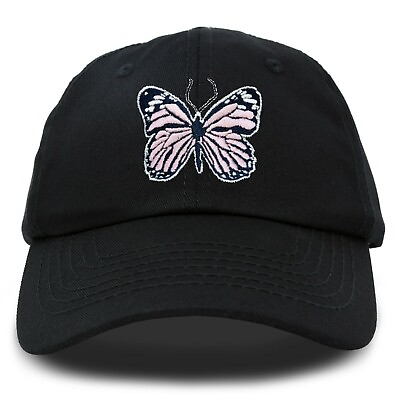 #ad DALIX Pink Butterfly Hat Cute Womens Gift Embroidered Girls Cap $19.95