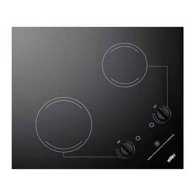 #ad Summit Appliance Radiant Electric Cooktop 21quot; Smooth Ceramic Glass Surface Black $498.17