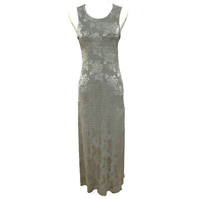 #ad Jalate Limited Floral Sleeveless Maxi Dress S Gray $27.00
