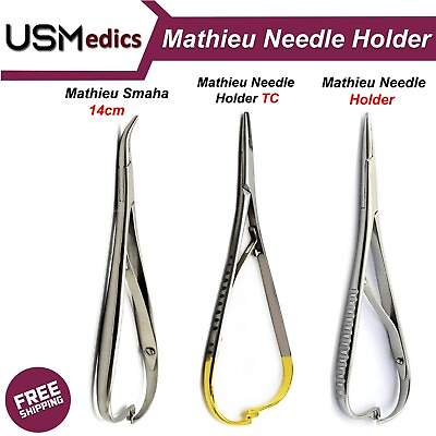 #ad Mathieu Needle Holders Forceps Surgical Dental Tools Orthodontic Ligature Pliers $12.99