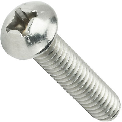 #ad 6 32 Round Head Phillips Drive Machine Screws Stainless Steel Inch All Lengths $142.09
