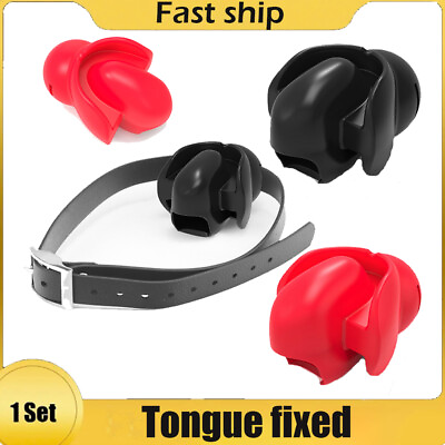 #ad 2024 Silicone Open Mouth Gag Tongue Fix Fetish Dilator Ball Oral for Couple New $20.89