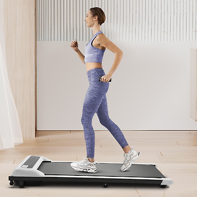 #ad 2 In 1 2.5HP Electric Treadmill Under Desk Fitness Folding Walking Pad amp; Remote $169.10