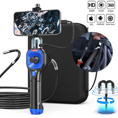 #ad for iPhone Android 360° Articulating Borescope 4 Way Endoscope Inspection Camera $279.99