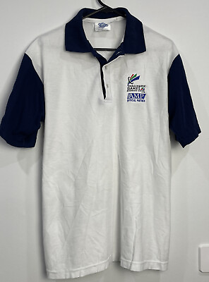 #ad Sydney Olympics Paralympic Games AMP Official Partner Polo Shirt Size M 2000 AU $29.95