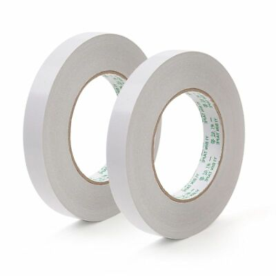 #ad 8m Double Sided Adhesive Tape White Ultra Thin Paper Tapes Multipurpose Tools $7.99