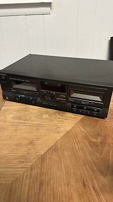#ad Technics RS T9023 Stereo Double Cassette Deck Cleaned Working $74.99