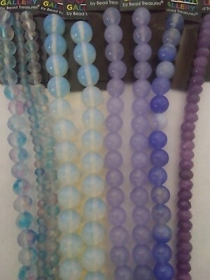#ad Blue Purple Beads. New. Made In China. $15.00