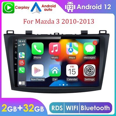 #ad 9quot; For Mazda 3 2010 2013 Android Carplay 32GB Car GPS Navi Player Radio Stereo $98.99