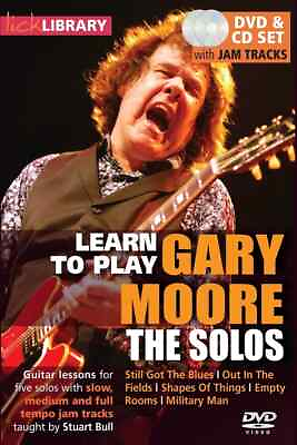 #ad LickLibrary LEARN TO PLAY GARY MOORE The GUITAR SOLOS DVD Lesson by Stuart Bull $24.95