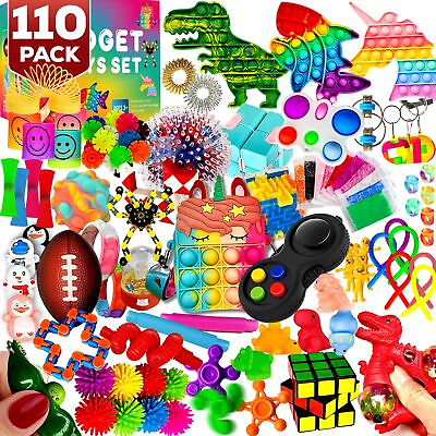 #ad 110 Pack Fidget Toys SetPop Sensory Party Favors Gifts for Kids Adults Boy G... $26.95