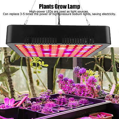 #ad 300W 100LED Chips Grow Lamp Full Spectrum Plant LED Panel Growing Lights DG AC $53.57
