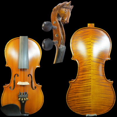 #ad Strad style SONG Brand maestro violin 3 4 carving horse neck scroll #14899 $359.00