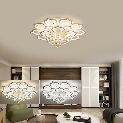 #ad #ad Modern LED Ceiling Lamps 16 Petal Flower Pendant Light Home Decor Chandelier $118.70