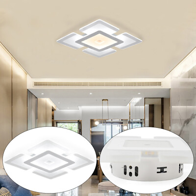 #ad Modern Acrylic LED Ceiling Light Square Lamp Living Room Bedroom Light Fixture $24.93