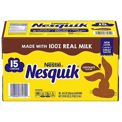 #ad NESQUIK Chocolate Milk 8 fl oz 15 pk. $21.49