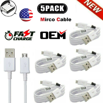 #ad 5Pcs Cable MICRO USB Cargador Charger Rapido Cable MICRO USB para Samsung etc $9.99