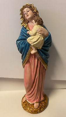 #ad Bl Mother amp; Child Jesus Madonna of the Streets 8quot; Statue New Colombia #lL068 $45.99