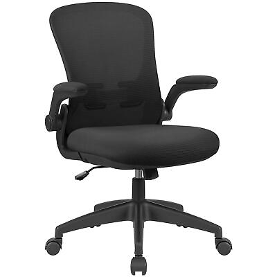 #ad Homall Office Desk Chair Ergonomic Mesh Chair Lumbar Support With Flip up Arms $89.99