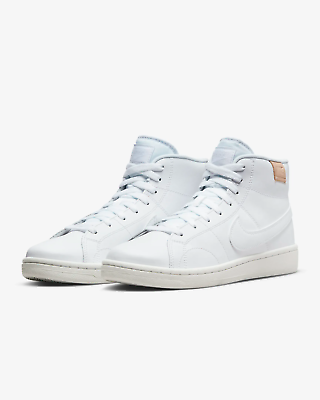 #ad New Nike Court Royale 2 Mid Shoes White White Women#x27;s Size 11 CT1725 100 $74.97