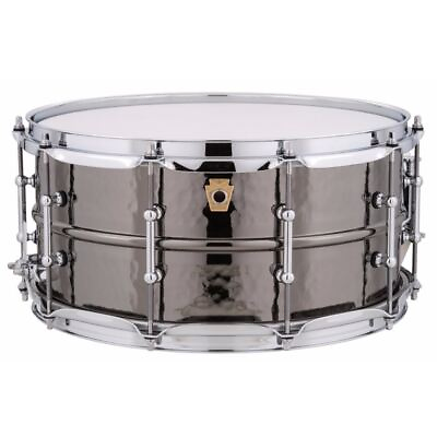#ad Ludwig USA LB417KT Black Beauty Hammered Brass Snare Drum w Tube Lugs 6.5x14quot; $1049.00
