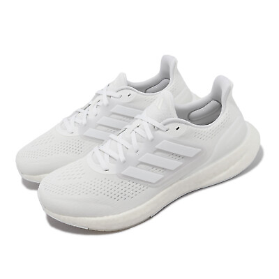 #ad adidas Pureboost 23 Wide Footwear White Men Unisex Road Running Shoes IF8064 AU $231.00