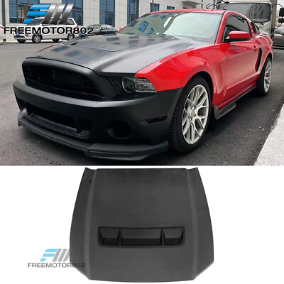 #ad Fits 10 14 Ford Mustang GT500 Style Hood Aluminum Air Intake Scoop Vent Panel $769.99