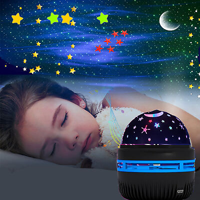 #ad Night Lamp Projector One key Start Create Atmosphere Starry Star Projection Lamp $8.74