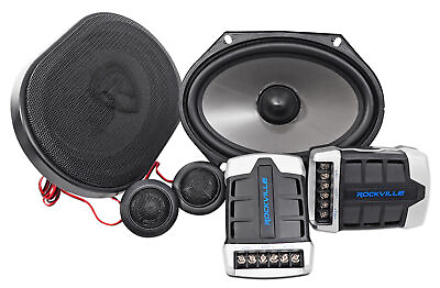 #ad Pair Rockville RV68.2C 6x8 5x7 Component Car Speakers 900 Watts 170w RMS CEA $49.95