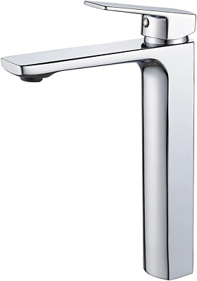 #ad Chrome Vessel Sink Faucet Tall Single Handle Bathroom Vanity Sink Faucet Rv Bat $75.99
