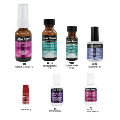 #ad Mia Secret Acrylic Nail Glue Gel Resin Activator Xtrabond Prep You Pick $19.99