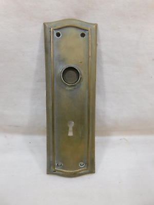 #ad 1800#x27;s Antique DOOR Plate VICTORIAN Style Original Solid Brass ORNATE $24.95