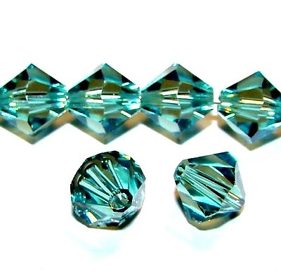 #ad CB521 Green 8mm Faceted Bicone Cut Crystal Glass Beads 12pc $13.00