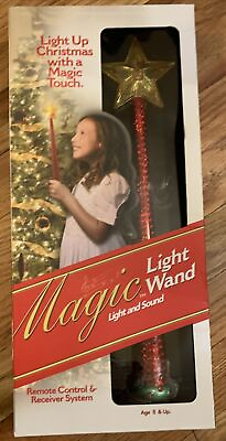 #ad Magic Light Wand Christmas Remote Control amp; Receiver W Light and Sound Red $78.00