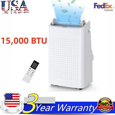 #ad 15000 BTU Air Conditioner 3 in 1 AC Unit with Universal Casters for Home $414.04
