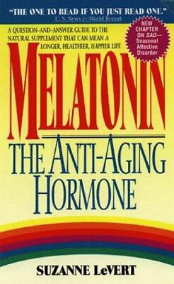#ad Melatonin: The Anti Aging Hormone paperback 9780380783045 Vert new $5.49