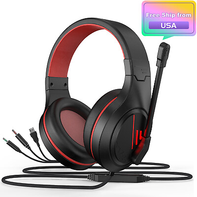 #ad Computer headphone with Mic PC Gaming Heaset $21.49