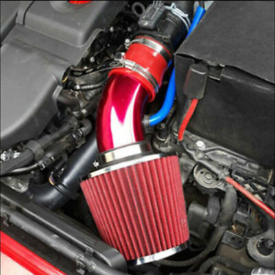 #ad Cold Air Intake Filter Induction Kit Pipe Power Flow Hose System Accessories Red $32.88